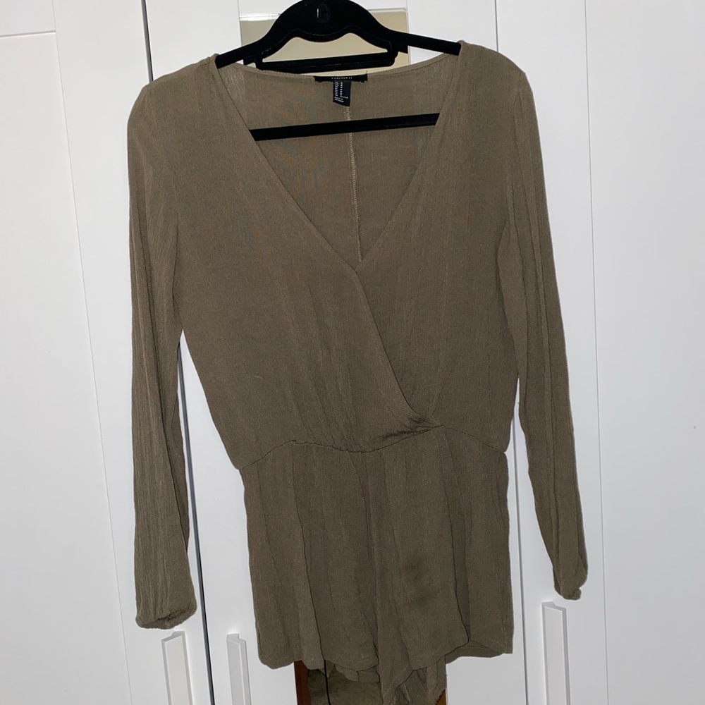Forever 21 Green Romper